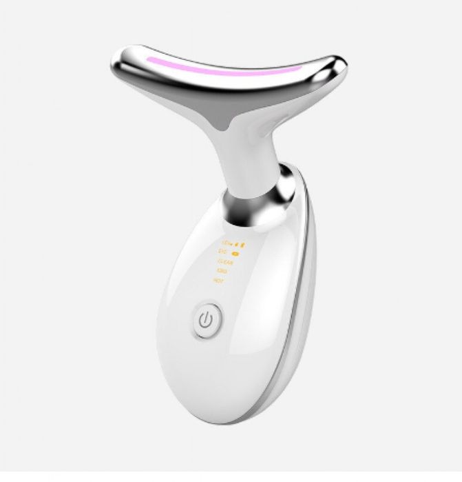 Мултифункционален масажор за лице и шия Лифтинг на лицето LED фотонна