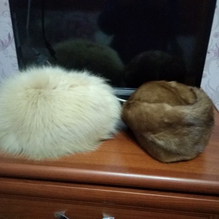 Шапки женские меховые, мужская нутрия