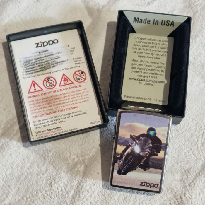 Brichetă Zippo - Motocicletă