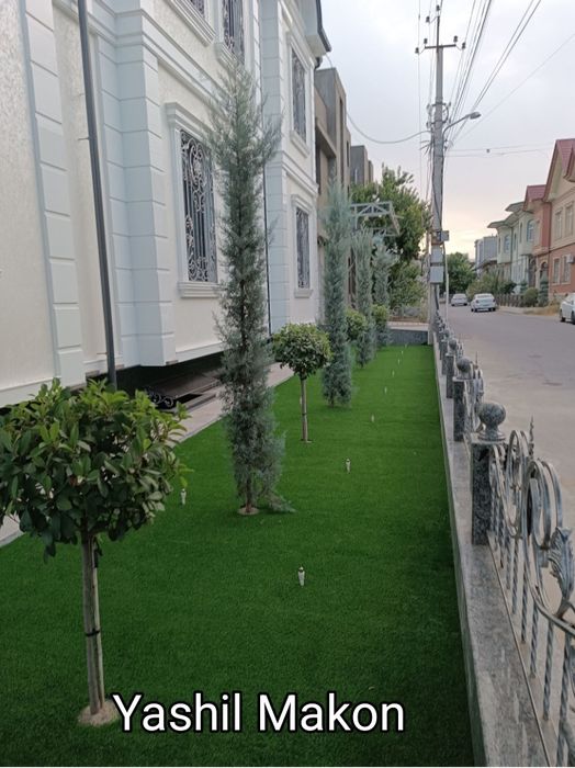 Suniy gazon chim suniy zabor fetostina o'rnatish VA sotish