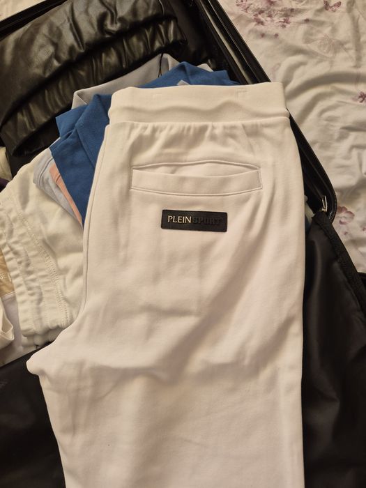 Pantaloni albi sport PHILIP PLEIN barbat