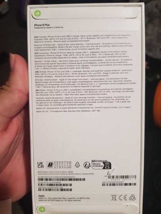 Iphone 15 plus 256gb
