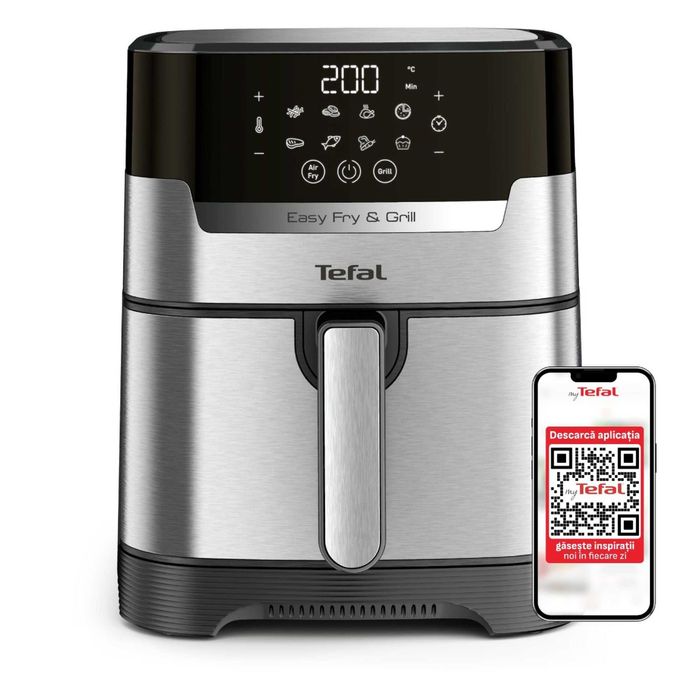 Friteuza air fryer Tefal  Easy Fry&Grill 2in1 EY505D15, 1400W, 4.2L, GARANTIE