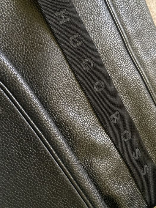 Geantă Bărbați Poştaş Messenger Piele Naturală Hugo BOSS