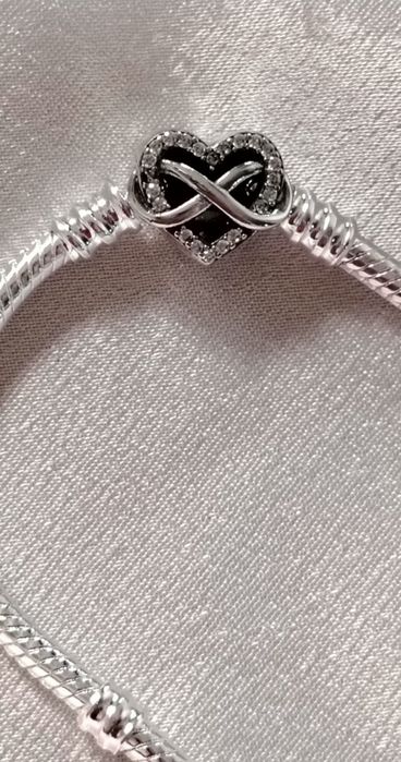 Brățară Nouă Pandora Moments Heart Infinity silver s925 Ale