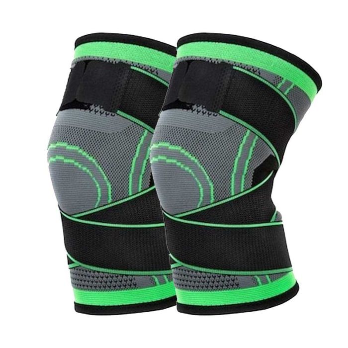 Set 2 X Genunchiera, Medicala, Elastica Ajustabila cu bretele elastice, bandaj pentru genunchi cu compresie