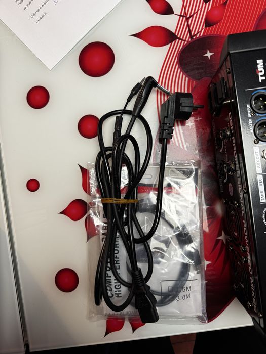 Mixer audio profesional TUM DM40 – 4 canale + USB, efecte digitale