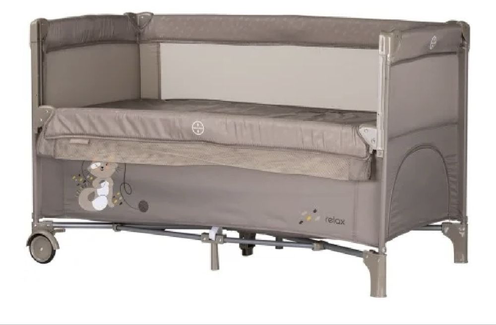 Patut pliabil Chipolino Relax Tiramisu laterala culisanta