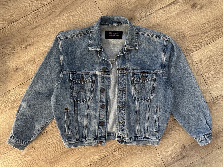 Geaca de Blugi WRANGLER Trucker Anii 90 Albastru Barbati | Marime M