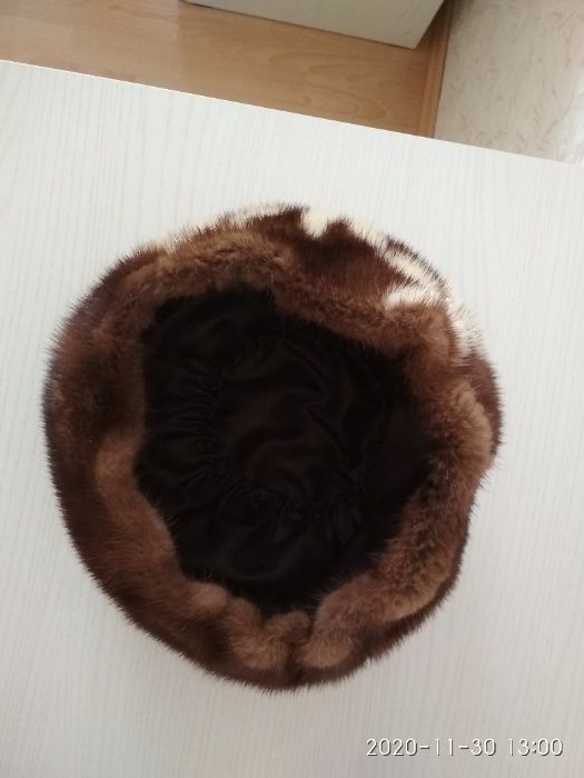 Берет из меха  норки