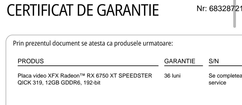 Placa video RX 6750XT Qick