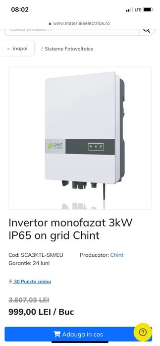 Invertor Chint 3kw