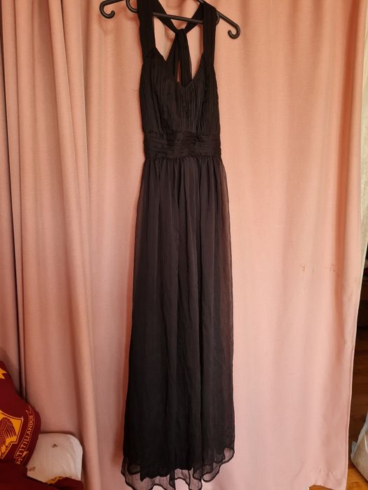 Дамска официална дълга рокля червена,черна,розова