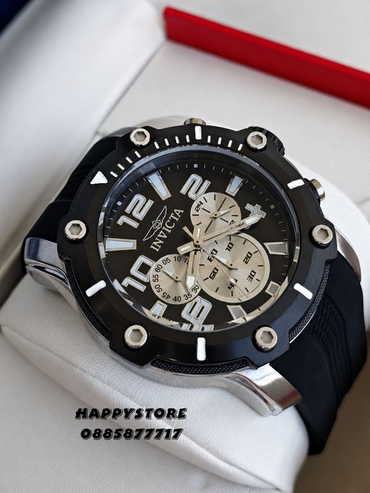 INVICTA Diver Black/Silver 52 mm, Инвикта нов мъжки часовник