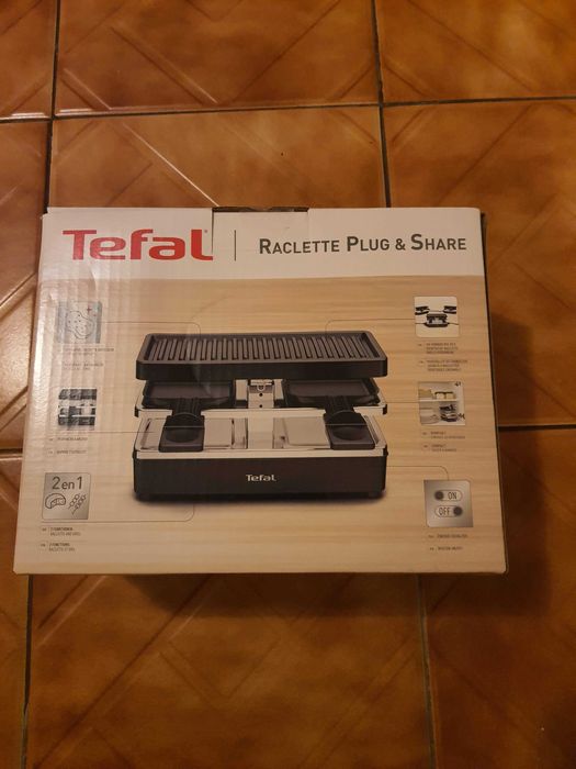 Tefal Raclette грил за 2 души, с оставаща 1 година гаранция