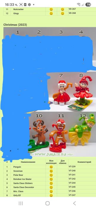 Изграчки от Kinder surprise яйца