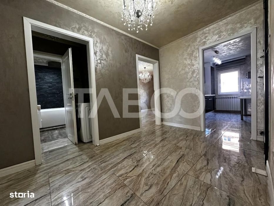 Apartament de vanzare 4 camere ultrafinisat etaj 1 Sibiu zona Strand