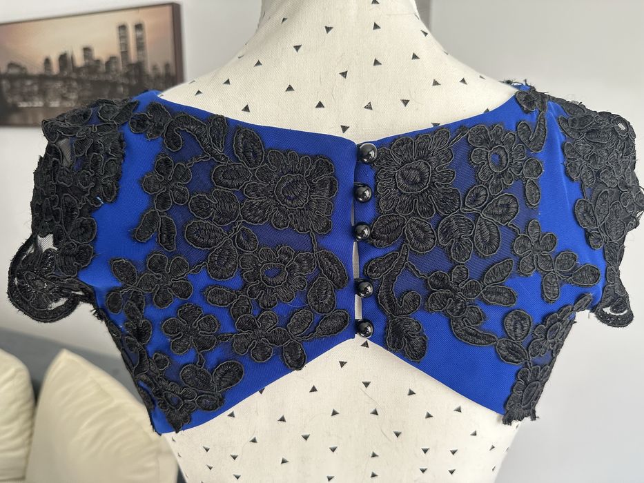 Rochie sirena de ocazie - albstru electric
