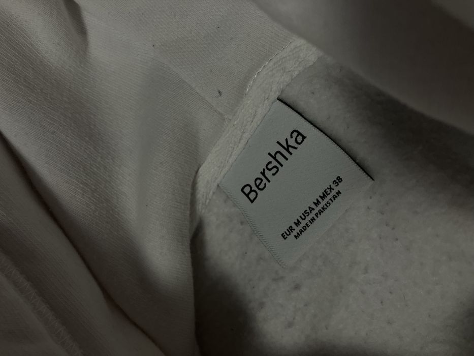 Bershka white hoodie