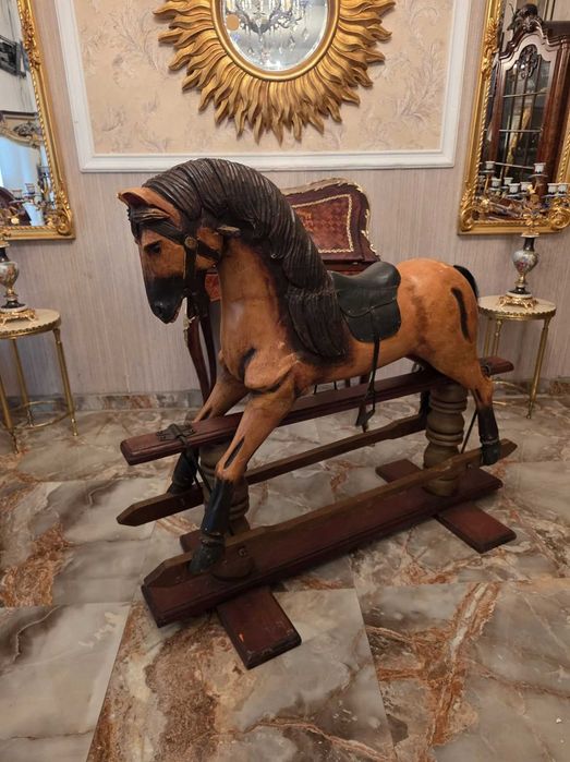 Cal balansoar din lemn