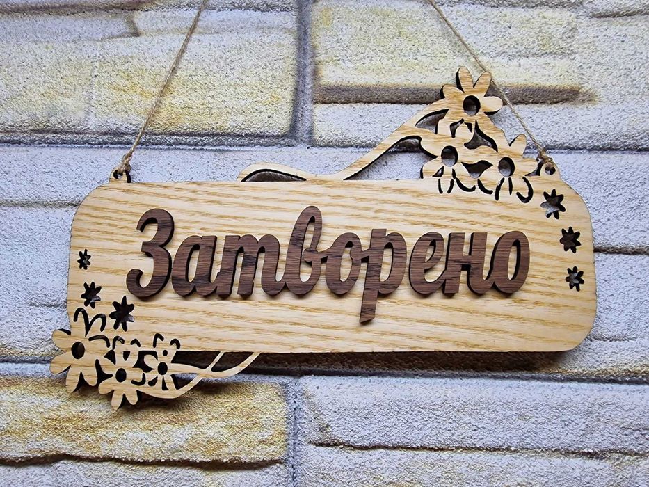 Двустранна табела Отворено / Затворено за магазин