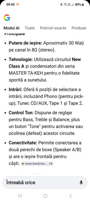 Amplificator statie technics SU-V500,MK2