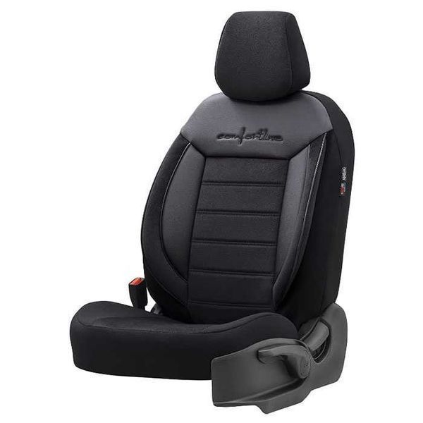 Калъфи за седалки, Универсална Тапицерия,Велур+Текстил,черен цвят