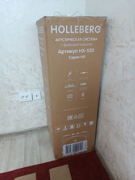 Музыкальный центр HOLLEBERG с микрофоном и Bluetooth