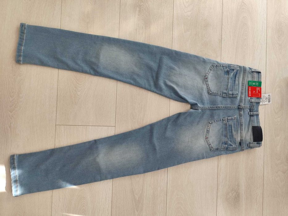 Jeans, blugi Okaidi baieti, 10 ani (140), Skinny, NOI, cu eticheta