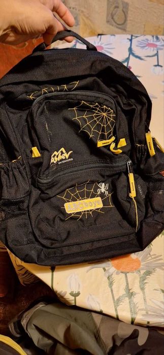 Ученическа раница ТАШЕВ ABC Spider - Черно / жълто