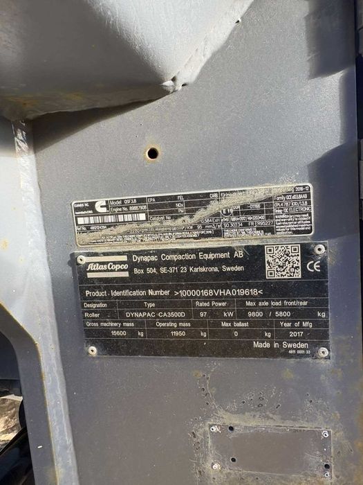 Валяк Dynapac CA3500D