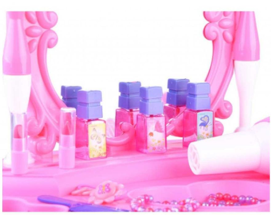 Тоалетка със столче за деца с 15 аксесоара