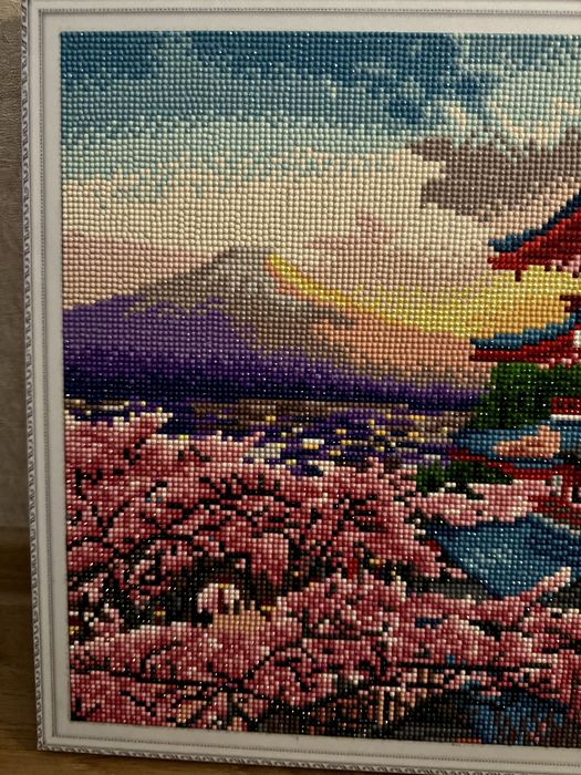 Pictură cu diamante: Pogoda în Tokio- Goblen realizat manual