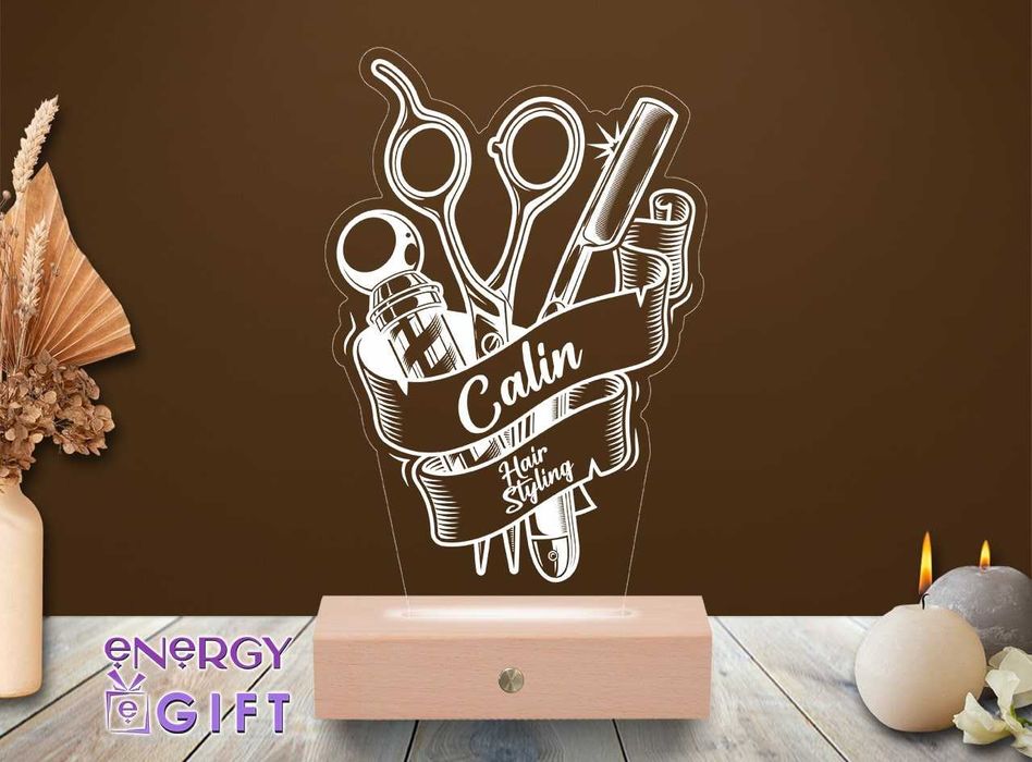 Lampa Led Personalizata– Hair Styling