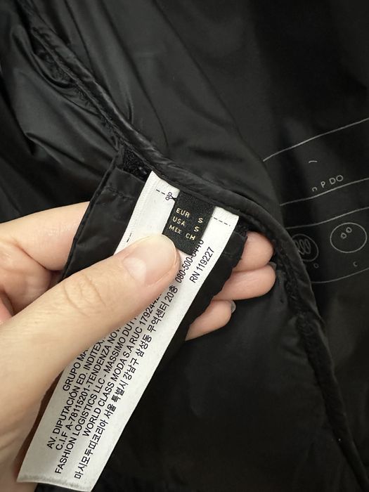 Зимний пуховик massimo dutti