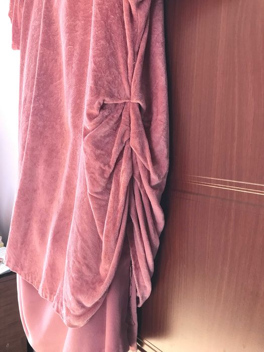 Елегантен Дамски Костюм Копринено Кадифе Пола Блуза Рокля