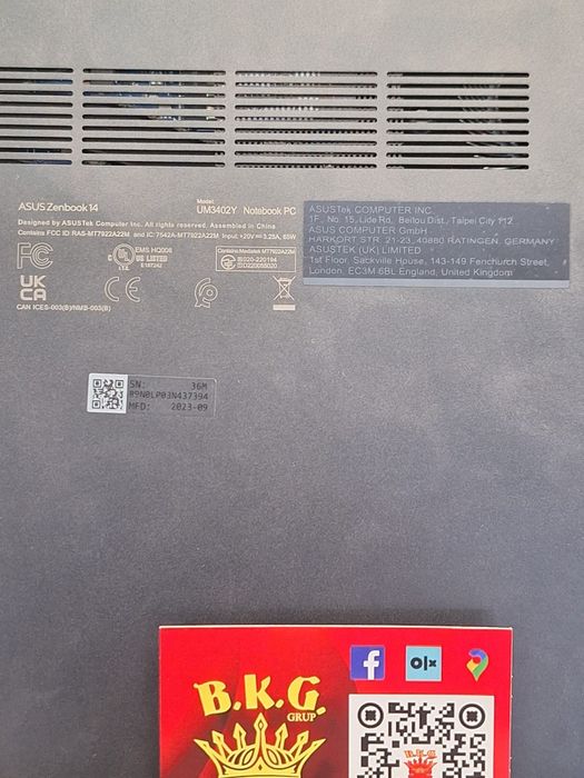 Asus ZenBook 14 Amanet BKG