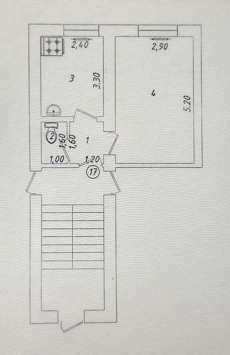 Продается однокомнатная квартира. 1/1/5