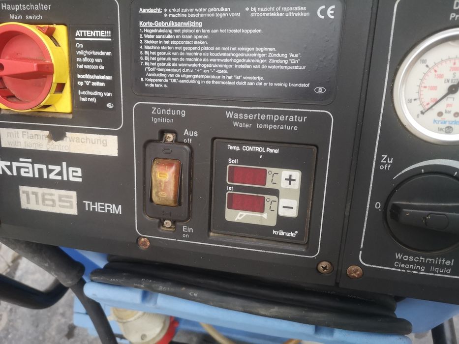 Пароструйка KRANZLE 1165 Therm 180bar16L/min Керамика Супер Клас