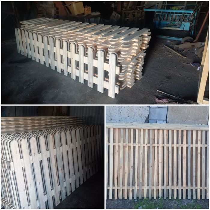 Продаётся штакет готовый забор пролетами