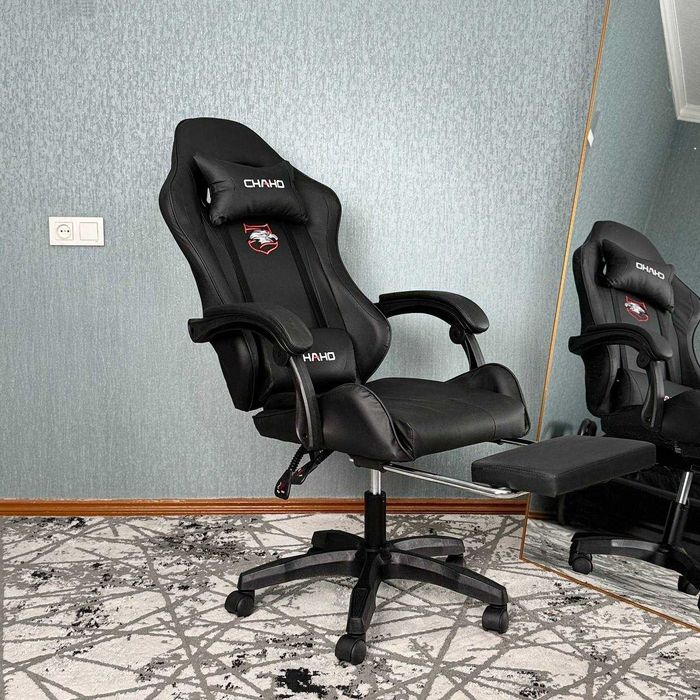 Игровое кресло CHAHO с подставкой для ног — комфорт и стиль в одном