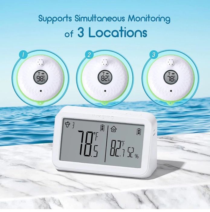 INKBIRD IBS-PO2R Безжичен термометър и приемник за басейн джакузи