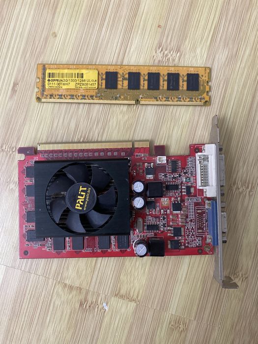 Видеокарта Palit + ОЗУ Не проверял Цена 5000 ₸ торг