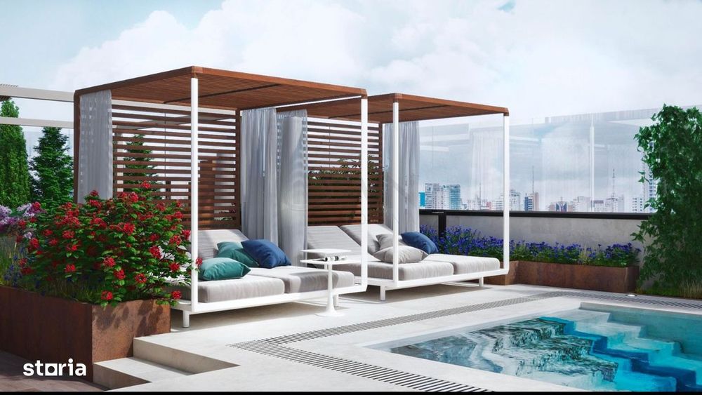 Penthouse spectacolos Aviatiei 790 mp cu piscina pe terasa