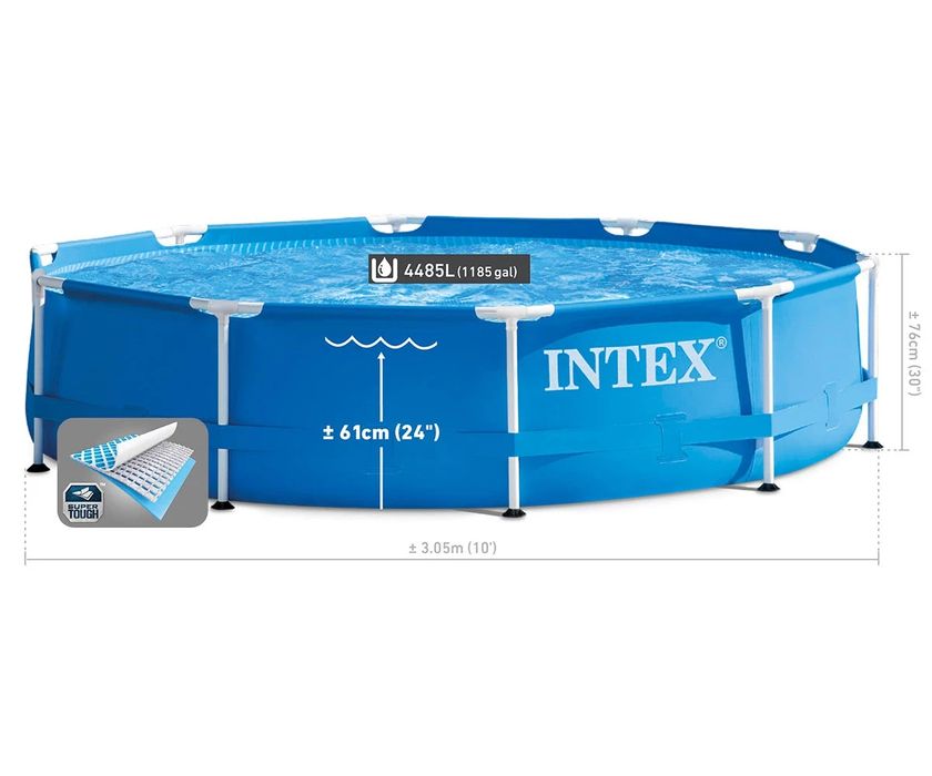 Сглобяем басейн INTEX с метална рамка, 305 х 76 см