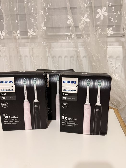 Set de 2 periute de dinti electrice sonice Philips Sonicare Seria 3100
