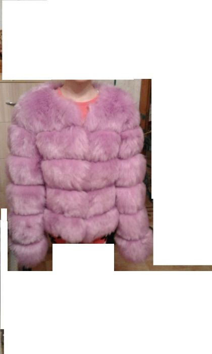 Шубы цветные искусственные