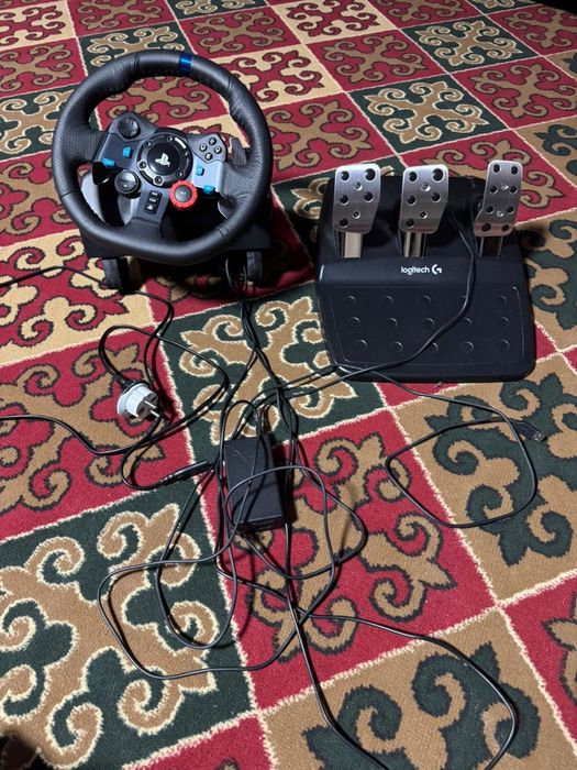(Logitech G29) Игровой руль с педалями для PS3/PS4/PS5