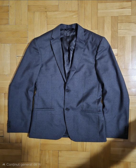 Costum Bărbați Calvin Klein, 100% Lână Pură, Italian, Mar. 44/34 (S-M)