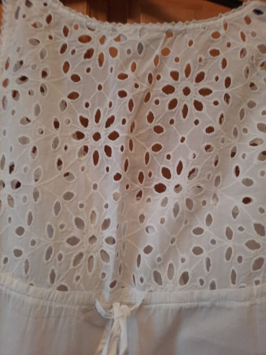 Bluza din bumbac cu broderie mărimea XL